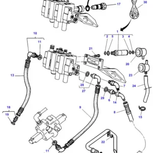Oryginalna zatyczka hydrauliki marki Massey Ferguson o numerze katalogowym 3615822M1 stosowana w ciągnikach rolniczych marek: Massey Ferguson - schemat