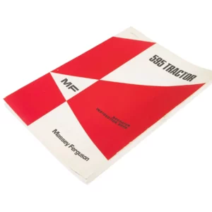 Oryginalna instrukcja obsługi ciągnika rolniczego marki Massey Ferguson model 500 typ 595 w języku angielskim o numerze katalogowym 1646165M1.