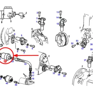 Oryginalny czujnik ciśnienia oleju silnika stosowany w ciągnikach rolniczych marki Fendt schemat