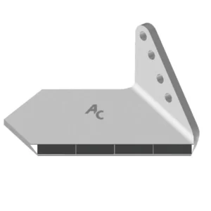 Wykonana w technologii napawania węglikiem wolframu redlica skrzydełkowa prawa francuskiej marki Agricarb