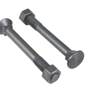 Śruba płużna premium z łbem plaskim i nakrętką o wymiarach M12 x 100 i twardości 12.9 marki Agricarb