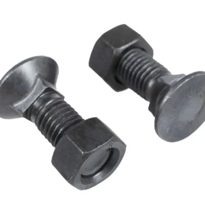 Śruba płużna premium z łbem płaskim i nakrętką o wymiarach M14 x 40 i twardości 12.9 marki Agricarb