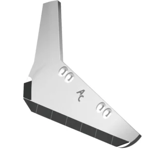 Wykonany w technologii napawania węglikiem wolframu lewy lemiesz francuskiej marki Agricarb