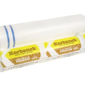 Najwyższej jakości siatka rolnicza marki Korbanek o długości 3000 metrów i szerokości 123 cm