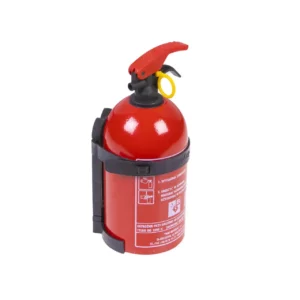 Gaśnica proszkowa o masie 1 kilograma.