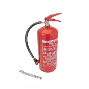 Gaśnica proszkowa o wadze 6 kg i numerze katalogowym GP-6XABC.