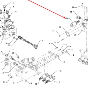 Oryginalny elektrozawór IF-S3A-12MP 3V 2P - T057 o numerze katalogowym 00069633, stosowany w ciągnikach rolniczych marki Arbos schemat.