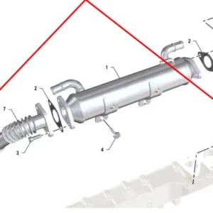 Oryginalna uszczelka EGR o numerze katalogowym K0067130, stosowana w ciągnikach rolniczych marki Arbos.