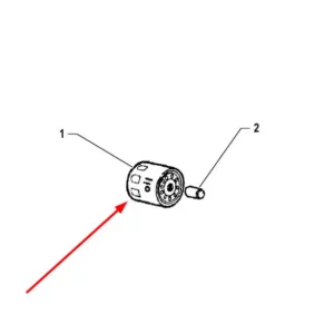 Oryginalny filtr oleju silnika o numerze katalogowym K0069370, stosowany w ciągnikach rolniczych marki Arbos schemat.