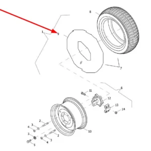 Oryginalna nętka o numerze katalogowym L0000206, stosowana w ciągnikach rolniczych marek Arbos oraz Lovol.