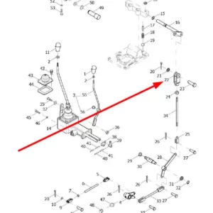 Oryginalne mocowanie drążka o numerze katalogowym L0000275, stosowane w ciągnikach rolniczych marek Arbos oraz Lovol.