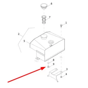 Oryginalny korek spustowy zbiornika o numerze katalogowym L0000288, stosowany w ciągnikach rolniczych marki Arbos oraz Lovol.