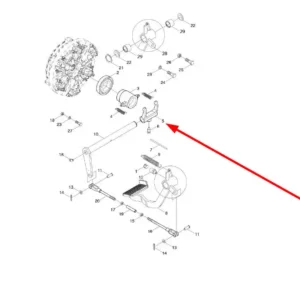Oryginalne widełki o numerze katalogowym L0000359, stosowane w ciągnikach rolniczych marek Arbos oraz Lovol.