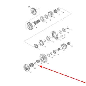 Oryginalna tuleja dystansowa o numerze katalogowym L0000375, stosowana w ciągnikach rolniczych marek Arbos oraz Lovol.