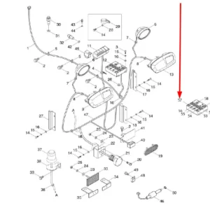 Oryginalny przekaźnik ogrzewania o numerze katalogowym L0000490, stosowany w ciągnikach rolniczych marek Arbos oraz Lovol.