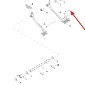 Oryginalna zawleczka o numerze katalogowym L0000644, stosowna w ciągnikach rolniczych marek Arbos oraz Lovol.
