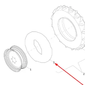 Oryginalna dętka o numerze katalogowym L0000708, stosowana w ciągnikach rolniczych marek Arbos oraz Lovol.