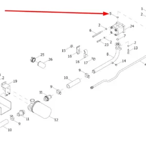 Oryginalny uszczelniacz pompy hydraulicznej o numerze katalogowym L0000725, stosowana w ciągnikach rolniczych marek Arbos oraz Lovol.