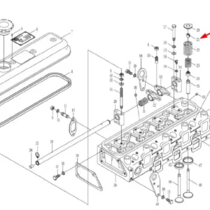 Oryginalna tuleja zaworu o numerze katalogowym L0000833, stosowana w ciągnikach rolniczych marek Arbos oraz Lovol.