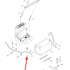 Oryginalny przewód elektryczny o numerze katalogowym L0000892, stosowany w ciągnikach rolniczych marek Arbos oraz Lovol.