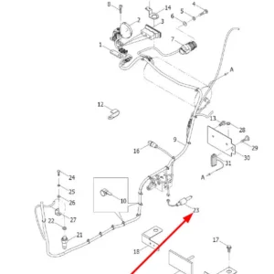 Oryginalny przełącznik elektryczny o numerze katalogowym L0001137, stosowany w ciągnikach rolniczych marek Arbos oraz Lovol schemat.