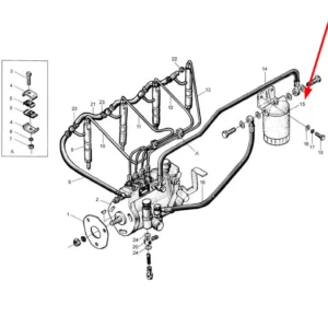 Oryginalny filtr paliwa o numerze katalogowym L0001968, stosowany w ciągnikach rolniczych marek Arbos i Lovol.