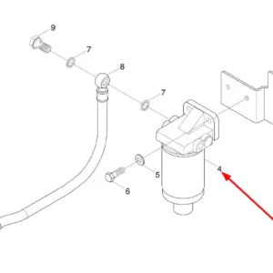Oryginalny filtr paliwa o numerze katalogowym L0002109, stosowany w ciągnikach rolniczych marek Arbos oraz Lovol.