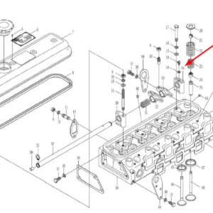 Oryginalne mocowanie wałka o numerze katalogowym L0002138, stosowane w ciągnikach rolniczych marek Arbos oraz Lovol.