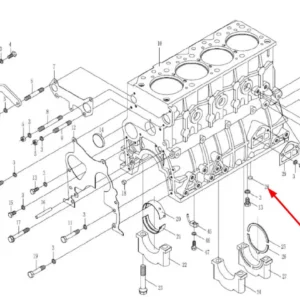 Oryginalny korek oleju o numerze katalogowym L0002224, stosowany w ciągnikach rolniczych marek Arbos oraz Lovol.