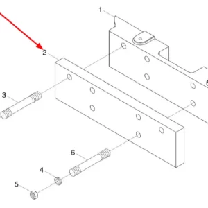 Oryginalne mocowanie obciążników o numerze katalogowym L0002235, stosowane w ciągnikach rolniczych marek Arbos oraz Lovol.