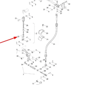 Oryginalna nakrętka o numerze katalogowym L0002355, stosowana w ciągnikach rolniczych marek Arbos oraz Lovol.