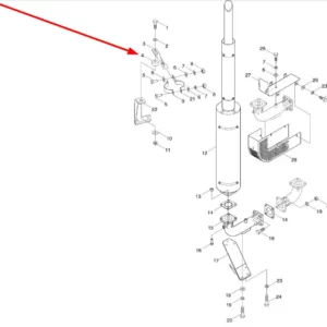 Oryginalna gumowa uszczelka o numerze katalogowym L0002511, stosowana w ciągnikach rolniczych marek Arbos oraz Lovol.