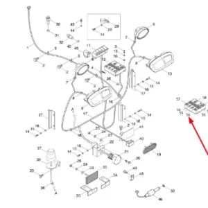Oryginalny bezpiecznik o numerze katalogowym L0002603, stosowany w ciągnikach rolniczych marek Arbos oraz Lovol.