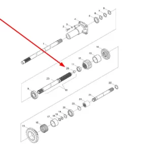 Oryginalna osłona wału o numerze katalogowym L0002609, stosowana w ciągnikach rolniczych marek Arbos oraz Lovol.
