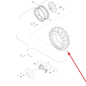 Oryginalna opana o numerze katalogowym L0002968, stosowana w ciągnikach rolniczych marek Arbos oraz Lovol.