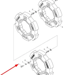 Oryginalna śruba o numerze katalogowym L0003263, stosowana w ciągnikach rolniczych marek Arbos oraz Lovol.