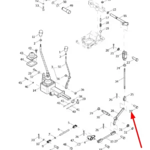 Oryginalny kołek mocujący o numerze katalogowym L0003439, stosowany w ciągnikach rolniczych marek Arbos oraz Lovol.