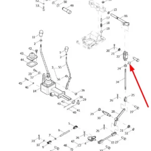 Oryginalny kołek mocujący o numerze katalogowym L0003441, stosowany w ciągnikach rolniczych marek Arbos oraz Lovol.