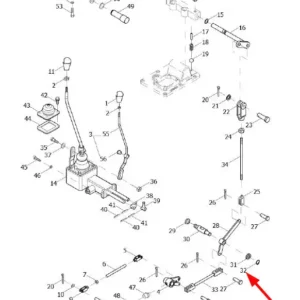 Oryginalny pierścień seger o numerze katalogowym L0003454, stosowany w ciągnikach rolniczych marek Arbos oraz Lovol.