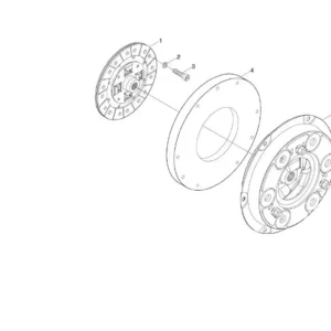 Oryginalny podzespół sprzęgła o numerze katalogowym L003609, stosowany w ciągnikach rolniczych marek Arbos oraz Lovol.