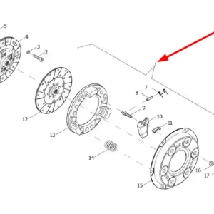 Oryginalne sprzęgło kompletne o numerze katalogowym L0003925, stosowane w ciągnikach rolniczych marek Arbos oraz Lovol.