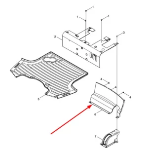Oryginalna tapicerka o numerze katalogowym L0004511, stosowana w ciągnikach rolniczych marek Arbos oraz Lovol.