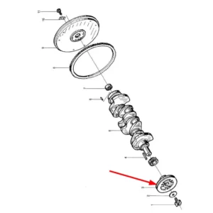 Oryginalne koło pasowe o numerze katalogowym L0005674, stosowane w ciągnikach rolniczych marek Arbos i Lovol.