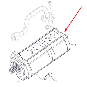 Oryginalna Pompa hydrauliczna o numerze P5P54001108, stosowana w ciągnikach marki Arbos.