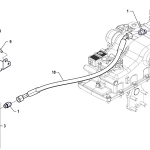 Oryginalny Czujnik ciśnienia o numerze P5P54101146, stosowany w ciągnikach marki Arbos.
