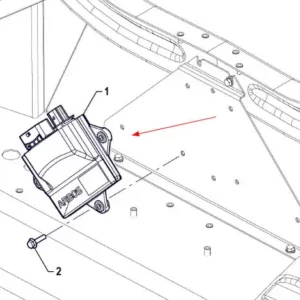 Oryginalny moduł VCU GL o numerze P5S48801131, stosowany w ciągnikach rolniczych marki Arbos.