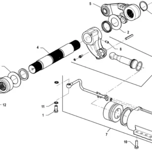 Oryginalny pierścień segera zewnętrzny o numerze katalogowym P5S55102139, stosowany w ciągnikach rolniczych marki Arbos schemat.
