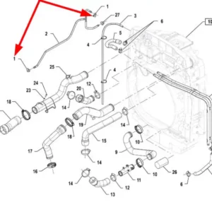 Oryginalna opaska ślimakowa 10-16mm o numerze katalogowym PIS19010002, stosowana w ciągnikach rolniczych marki Arbos.