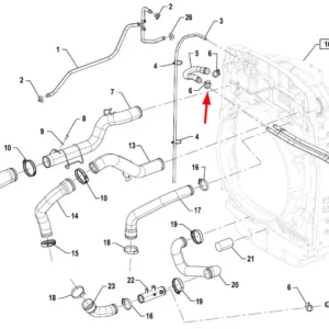 Oryginalna opaska ślimakowa o numerze PIS19010003, stosowana w ciągnikach marki Arbos.