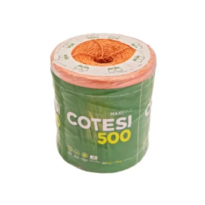 Wysokiej jakości sznurek polipropylenowy z filtrem UV marki Cotesi. Sznurek występuje w kolorze rudym w rolce o długości całkowitej 1520 metrów